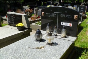 Grób Józefa Hebdy na Cmentarzu Rakowickim
