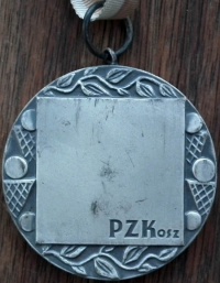 Srebrny medal Mistrzostw Polski w koszykówce kobiet w sezonie 1991/1992 (egzemplarz Marty Starowicz)