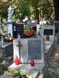 Grób Mieczysława Rupy na Cmentarzu Rakowickim (14.08.2010)