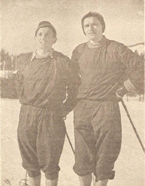 Bukowski (z lewej) i Tadeusz Kwapień