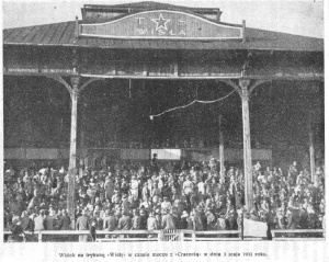 Główna trybuna stadionu Wisły, Derby 03.05.1933