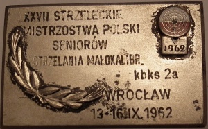 XXVII Strzeleckie Mistrzostwa Polski Seniorów, 13-16.09.1962.