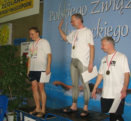 Waldemar Piszczek (2. miejsce), Zimowe Mistrzostwa Polski w Pływaniu Masters, Lublin 2007