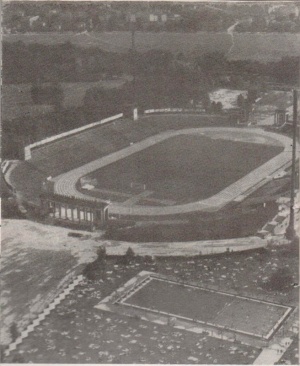 Widok stadionu, prawdopodobnie początek lat 80-tych