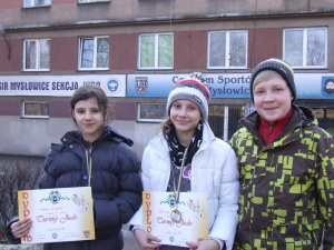 Nikola Szlachta, Paulina Szlachta i Kamil Gwóźdź. Grand Prix Mysłowic w Judo, 17.03.2013