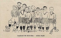 1924r. Amatorski KS Królewska HutaStoją od lewej: J.Musialik, A.Duda, T.Klosek, W.Duda, A.Rother, J.Szymala, P.Janeczek, T.Meiser, E.Mikisch, J.Kolakowski, P.Urbański.