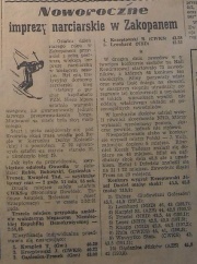 1950 rok - Kwapień najlepszy w zawodach o Puchar Kapitanatu PZN