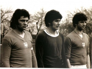 1973 Polska (M) - Dania. Od prawej Płonka-Sikorski