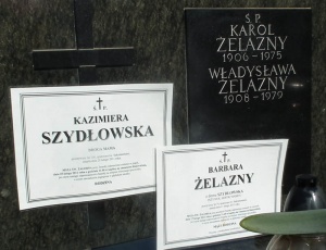 Grób Barbary Szydłowskiej Żelazny na Cmentarzu Rakowickim