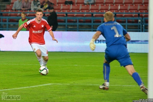 Idealną okazję na zmianę wyniku w ostatnich minutach meczu miał Grzegorz Marszalik.