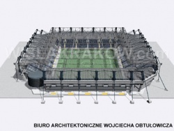 Jedna z koncepcji Biura Architektonicznego W. Obtułowicza. Projekt z 2007 roku.
