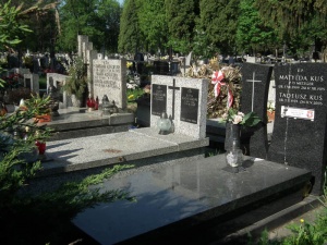 Grób Tadeusza Kusia na Cmentarzu Rakowickim