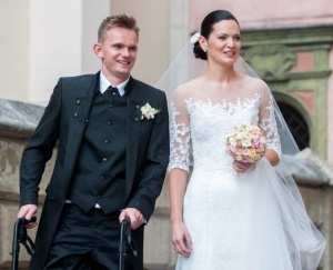 31 maja 2014 r. Justyna wyszła za mąż za Krzysztofa Cegielskiego.