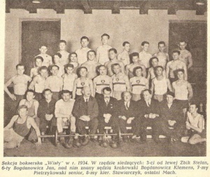 Drużyna bokserów w 1934 roku