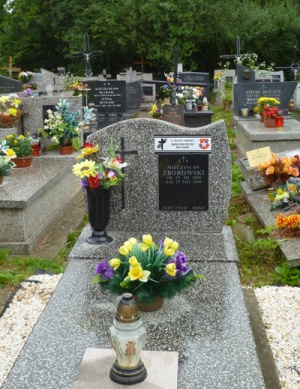 Grób Mieczysława Zborowskiego na Cmentarzu Batowickim