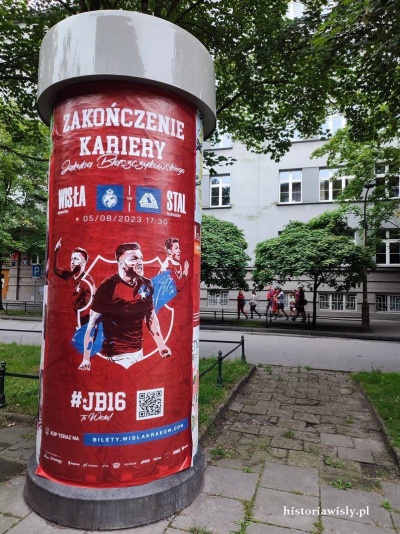 Plakat meczowy dedykowany Jakubowi Błaszczykowskiemu.