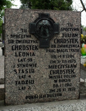 Grób Mieczysława Chrostka na Cmentarzu Salwatorskim.