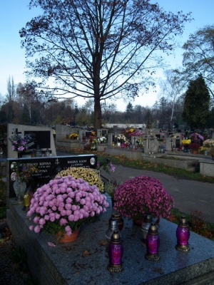 Grób Haliny Kaim na Cmentarzu Rakowickim