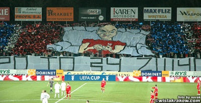 Reklama Max-Fliz podczas meczu z Basel w 2006 roku