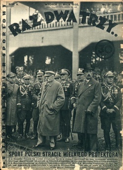 1935 Strona tytułowa Raz, Dwa, Trzy po śmierci Marszałka