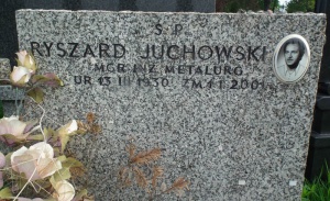 Grób Ryszarda Juchowskiego na Cmentarzu Salwatorskim