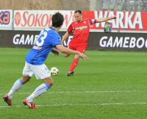 Jedynego gola dla "Białej Gwiazdy" zdobył kapitan Arkadiusz Głowacki.