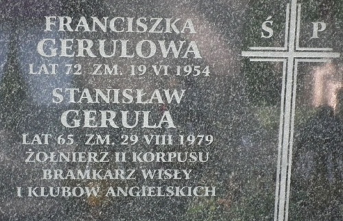 Grób Stanisława Geruli na Cmentarzu Rakowickim