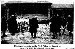 Otwarcie stadionu Wisły. 1922 rok.