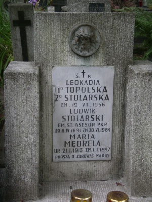 Grób Ludwika Stolarskiego na Cmentarzu Rakowickim