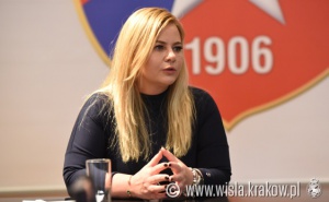 Marzena Sarapata w dniu wyboru na prezesa TS Wisła.