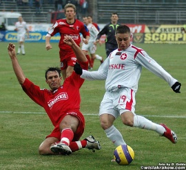 Małecki w meczu z Górnikiem (2007.03.04)
