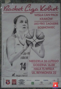 Plakat meczowy.Magdalena Ziętara