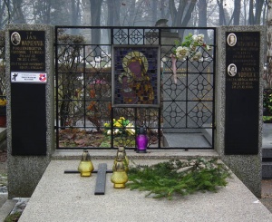Grób Jana Wapiennika na Cmentarzu Rakowickim/Prandoty (XII 2012)