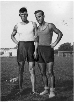 1931.09.12-13 Mistrzostwa Polski w dziesięcioboju. Jan Wieczorek i Mieczysław Balcer