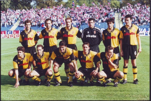Drużyna Realu Saragossa w Krakowie 28 września 2000 r.