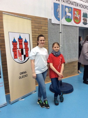 Patrycja Waszczuk i Natalia Myśliwiec podczas XXII Ogólnopolskiej Olimpiady Młodzieży 2016