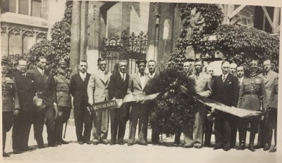 24 maja 1936 - w ramach uroczystości jubileuszowych Wisły delegacja klubu złożyła wieniec na grobie Piłsudskiego