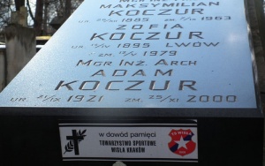 Grób Adama Koczura na Cmentarzu Rakowickim