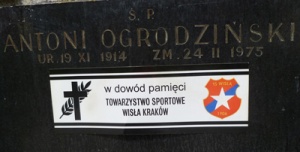 Grób Antoniego Ogrodzińskiego na Cmentarzu Rakowickim