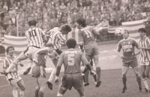 Derby na stadionie Cracovii w 1984 r.