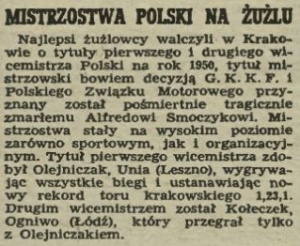 Mistrzostwa Polski na żużlu na stadionie Wisły