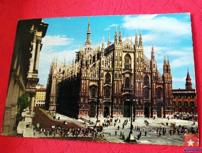 Pocztówka wysłana podczas pobytu w Mediolanie.